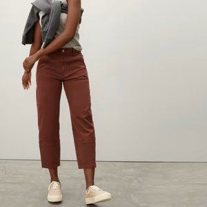 Everlane Utility Barrel Pant, Rosewood, Size 6